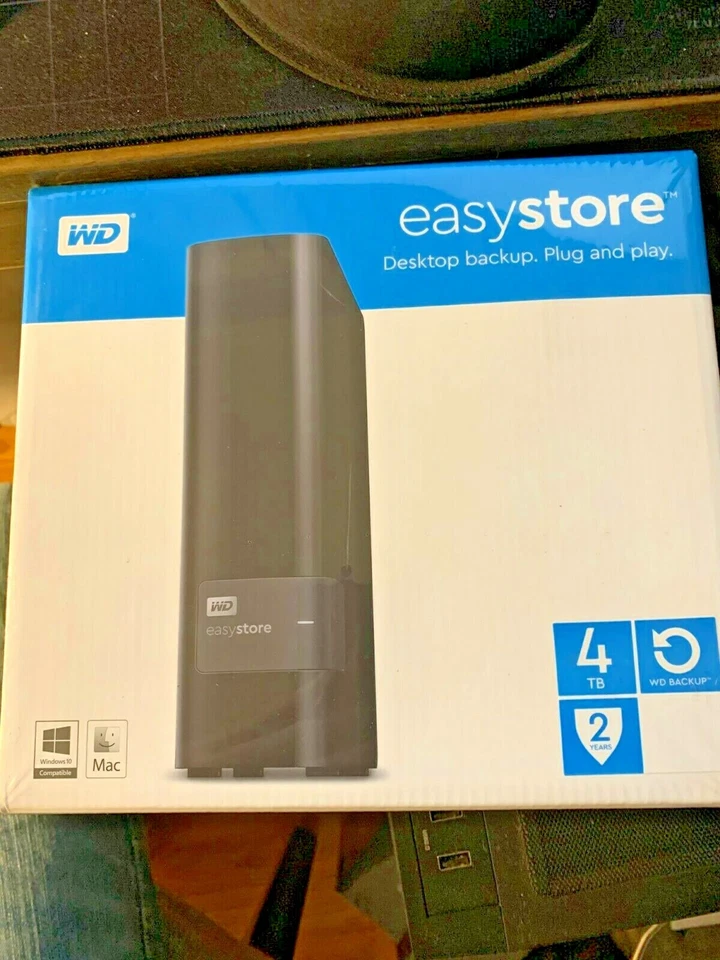 Western Digital easystore WDBCKA0040HBK-NESN 4TB USB 3.0 External Hard Drive... - Image 1 of 1