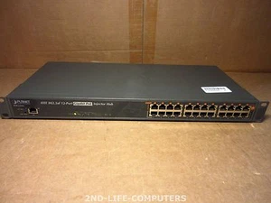 PLANET POE-1200G IEEE 802.3AF 12 ports 10/100/1000 Gigabit PoE Injecteur HUB - Photo 1/1