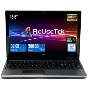 Dell Precision 7530 15.6" FHD Touch Xeon E-2176M 32GB RAM 500GB SSD Quadro P2000 - Picture 1 of 22