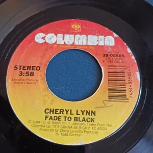 Cheryl Lynn – Fade To Black / Loafin' (Columbia Records 38-05605) - Picture 1 of 2