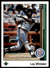 UPPER DECK 1989 LOU WHITAKER DETROIT TIGERS #451