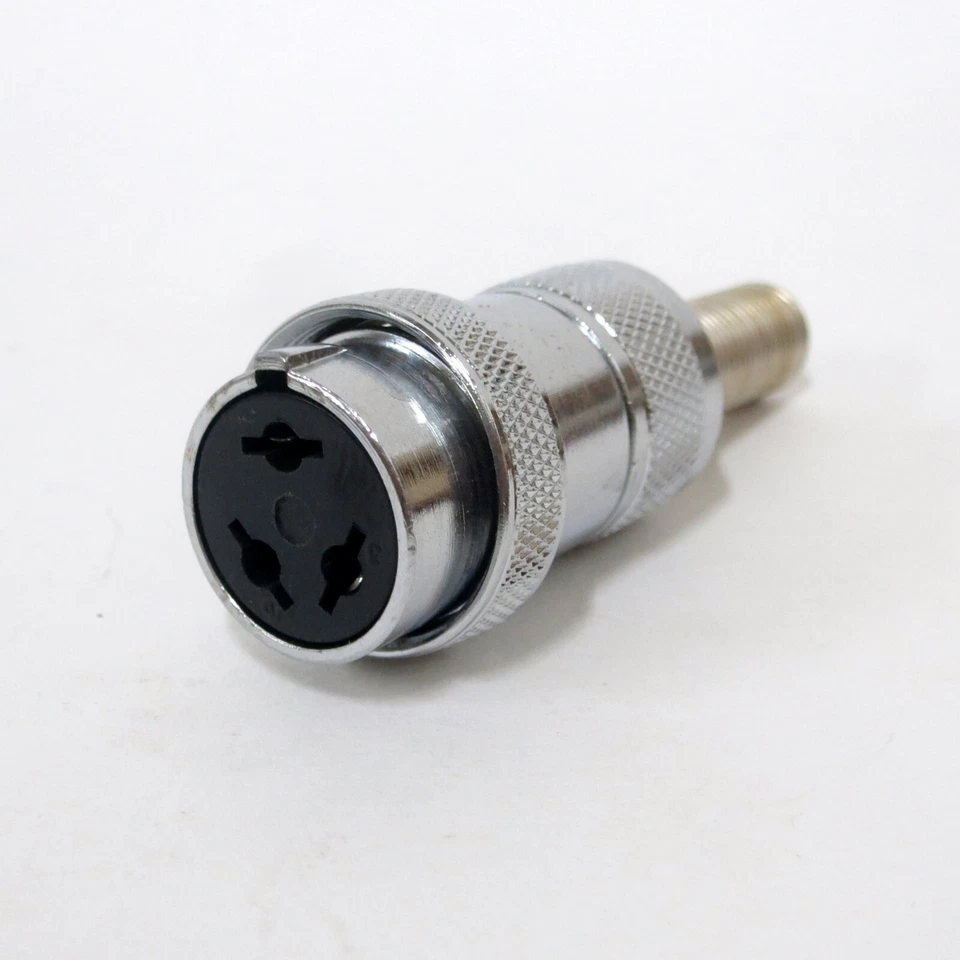 Amphenol 91-MC3F1 three pin female connector - mates with 91MC3M1  new old stock Foto 1 de 1