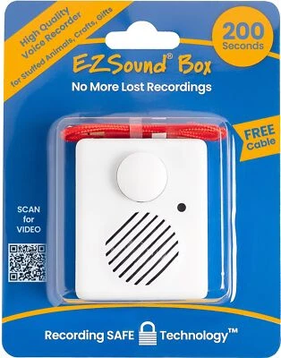 200 Seconds Voice Recorder for Stuffed Animals | Recordable Button Sound Box ... - Image 1 of 4