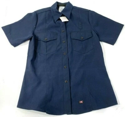 CAMISA BOMBERO MUJER MANGA CORTA WORKRITE NOMEX IIIA NUEVA SIN ETIQUETAS 731NX45 AZUL MARINO XL Foto 1 de 2