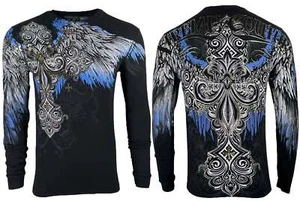 Xtreme Couture By Affliction Men's Long Sleeve T-shirt Ensign Biker S-4XL - Picture 1 of 9
