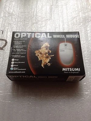Vintage Mitsumi PS/2 Optical Wheel Mouse ECM-S6702 (Color: Silver) - Image 1 of 2
