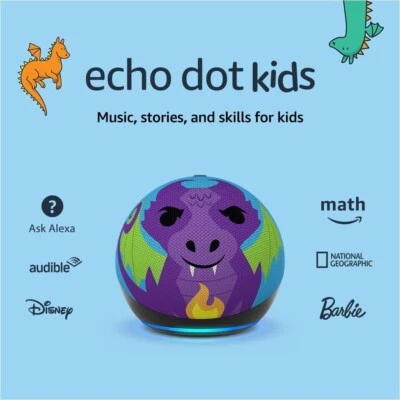Echo Dot (5th Gen, 2022 release) Kids | Designed for kids, with parental - Image 1 of 4