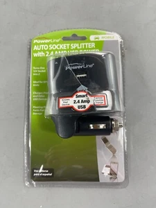Powerline Auto Steckschlüssel Splitter 2,4 AMP USB Power OFFENE BOX - Bild 1 von 3