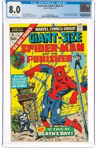 🔥 Giant-Size Spider-Man #4 CGC 8.0 WP 1st app Moses Magnum- 3rd ever Punisher - Picture 1 of 4