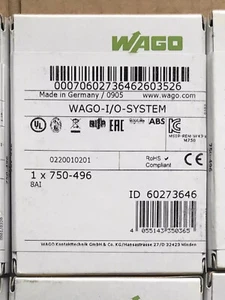 New WAGO 750-496 750496 PLC Module In Box Expedited Shipping - Picture 1 of 1