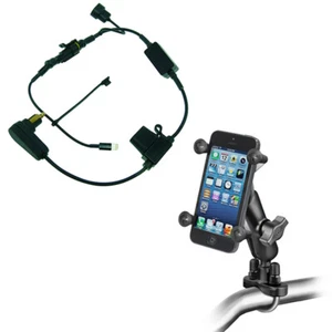 Fork Stem Bike Mount with DIN Charger for iPhone 8 (4.7") - Picture 1 of 8