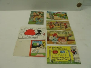 7 Vintage Humourous Postcards - Picture 1 of 9