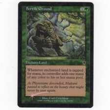 MTG Invasion INV Fertile Ground FOIL Magic Gathering Green Enchantmet LP SP
