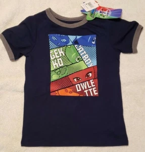 PJ Masks Boy's Toddler Short Sleeve Graphic T-Shirt Navy Blue 2T NWT - Picture 1 of 4