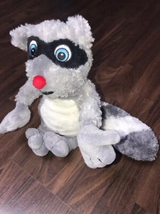 Peluche Karstadt oso de peluche Bieber gris rojo negro peluche peluche - Imagen 1 de 5