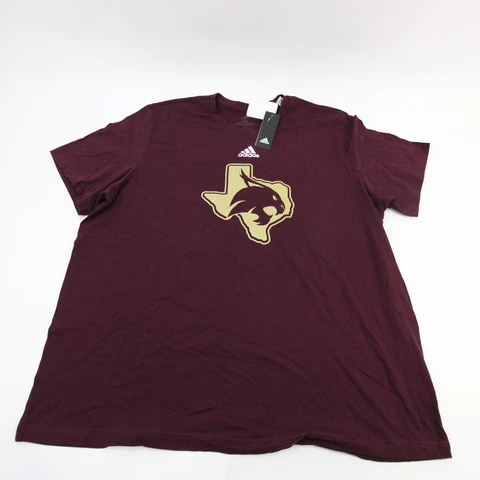 Texas State Bobcats adidas Short Sleeve Shirt Men's Maroon New Cover