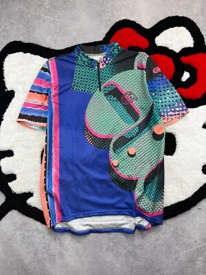 Camiseta deportiva de ciclismo vintage años 90 Gonso colorida talla L-XL Foto 1 de 4