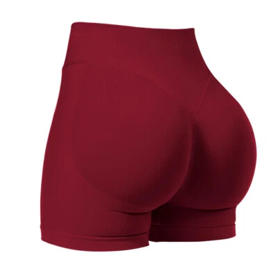 Pantalones Cortos de Bicicleta para Mujer Levantamiento de Glúteos Entrenamiento Scrunch Botín Impacto Correr Yoga Pantalones Cortos EE. UU. Foto 1 de 4