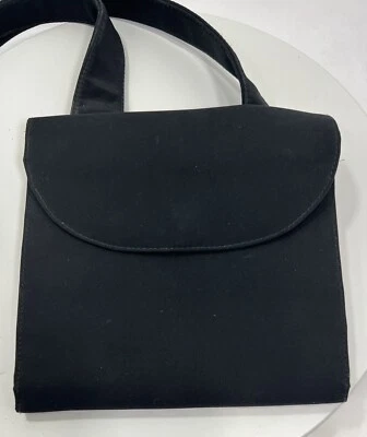 Bandolera organizadora vintage Y2K HOBO de microfibra negra cuadrada ajustable Foto 1 de 4