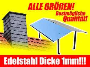 Edelstahl Schornsteinabdeckung Kaminhaube Kaminabdeckung Regenhaube ALLE GRÖßEN! - Bild 1 von 4