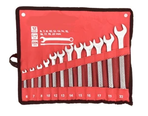 SET CHIAVI CHIAVE COMBINATA COMBINATE 12PZ POLIGONALI FISSE STELLA 6 22 MM 308aw - Foto 1 di 1