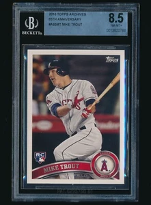 2016 Topps Archives 65th Anniversary #A65-MT Mike Trout BGS 8.5 - Bild 1 von 2