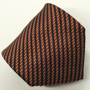 STEFANO RICCI 61L Herren Seidenkrawatte Schwarz Rost Gold Geometrisch Krawatte Made in Italy - Bild 1 von 4