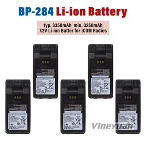 5PC BP-284 3350mAh Akumulator litowo-jonowy do Icom IC-F3400D IC-F4400 IC-F7010 - Zdjęcie 1 z 12