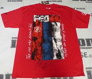 Fedor Emelianenko Signed Walkout Shirt PSA/DNA StrikeForce Pride FC Rizin M-1 XL - Picture 1 of 24