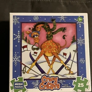 Rompecabezas de 25 piezas Crazy Critters-Wacky Skiing - Imagen 1 de 6
