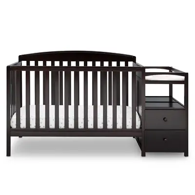Children Royal 4 In 1 Convertible Baby Crib & Changer Combo & Headboard • 315.29$