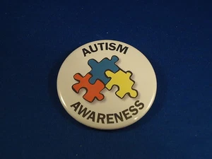 "AUTISM AWARENESS" Lot of 100 BUTTONS pins pinbacks 2 1/4" badges Large NEW!!! - Picture 1 of 5