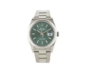 2022 Rolex Datejust 126200, 36mm, Green Dial, Stainless Steel Watch - Picture 1 of 5