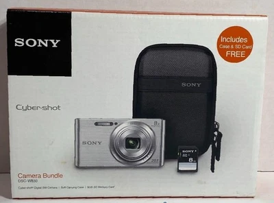 Sony Cyber-Shot DSC-W830 20.1MP Digital SLR Camera - Silver NEW - Image 1 of 4