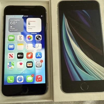 New Apple iPhone SE 2nd Gen 64gb For Cricket Only White Color A2275 - Image 1 of 4