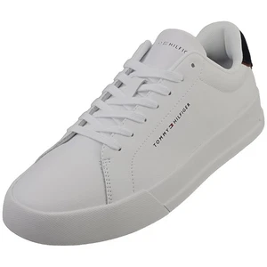 Tommy Hilfiger Court Detail Ess Mens Casual Trainers in White - 11 UK - Picture 1 of 8