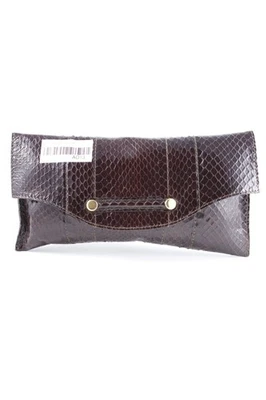 Bolso de mano Mujeres Bolsa marrón-negro estampado de reptil - Imagen 1 de 4