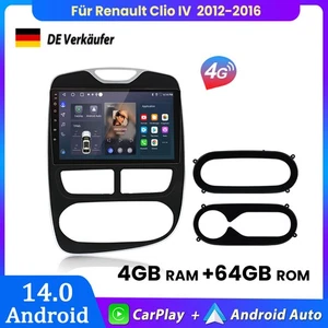 4+64GB 8-Kern Android14 Carplay Für Renault Clio IV 2012-2016 Autoradio GPS Navi - Bild 1 von 14