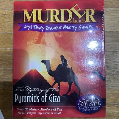 Murder Mystery Dinner Party Agatha Christie Game Pyramids Of Giza New And Sealed - Image 1 of 3