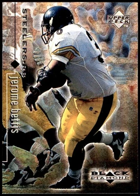 Jerome Bettis 1998 Upper Deck Black Diamond edición novato #68 Steelers NFL LEER Foto 1 de 2