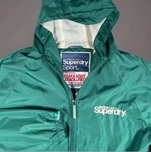 VTG Superdry Stormbreaker Jacket Osaka State Track Men 2XL Double Black Label - Picture 1 of 18