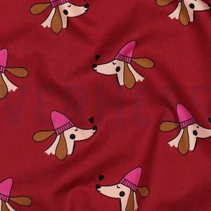 Popeline Hunde Herzen Poppy Meterware Öko-Tex 100 Meterpreis 13,80 € - Bild 1 von 5