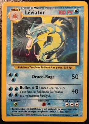 Carte Pokémon Léviator 6/102 Set de Base - Photo 1/2