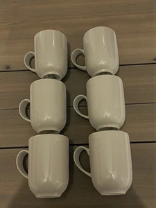 Crate & Barrel GRAEDEN Steingut Kaffee Tee Tassen 6er Set Modern Neutral - Bild 1 von 5