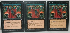 Dark Ritual X3 Magic the Gathering Ice Age 1995 MTG Trading Card #622 - Bild 1 von 7