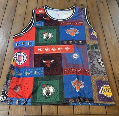 UNK NBA Heritage America All Over Team Basketball Jersey Size XXL - Image 1 of 4