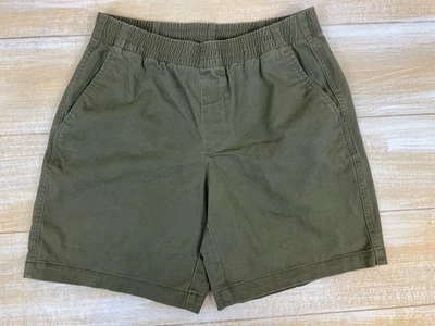 Pantalones Cortos Lands’ End Verde Ejército Sarga Lona Para Mujer’s 4 Bolsillos Elásticos Cómodos Foto 1 de 4