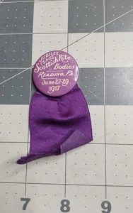 1917 Jubilee Class Scottish Rite Bodies Reading Pa Pin Ribbon - Picture 1 of 2