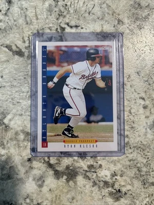 Ryan Klesko 1993 Score Baseball #294 Atlanta Braves Rookie RC - Image 1 of 2