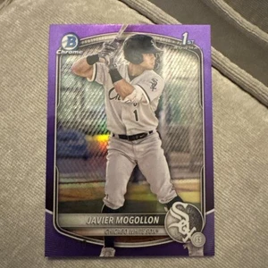 Bowman 1st Javier Mogollon 2025 #BP-68 púrpura paralelo SP/250 White Sox - Imagen 1 de 3
